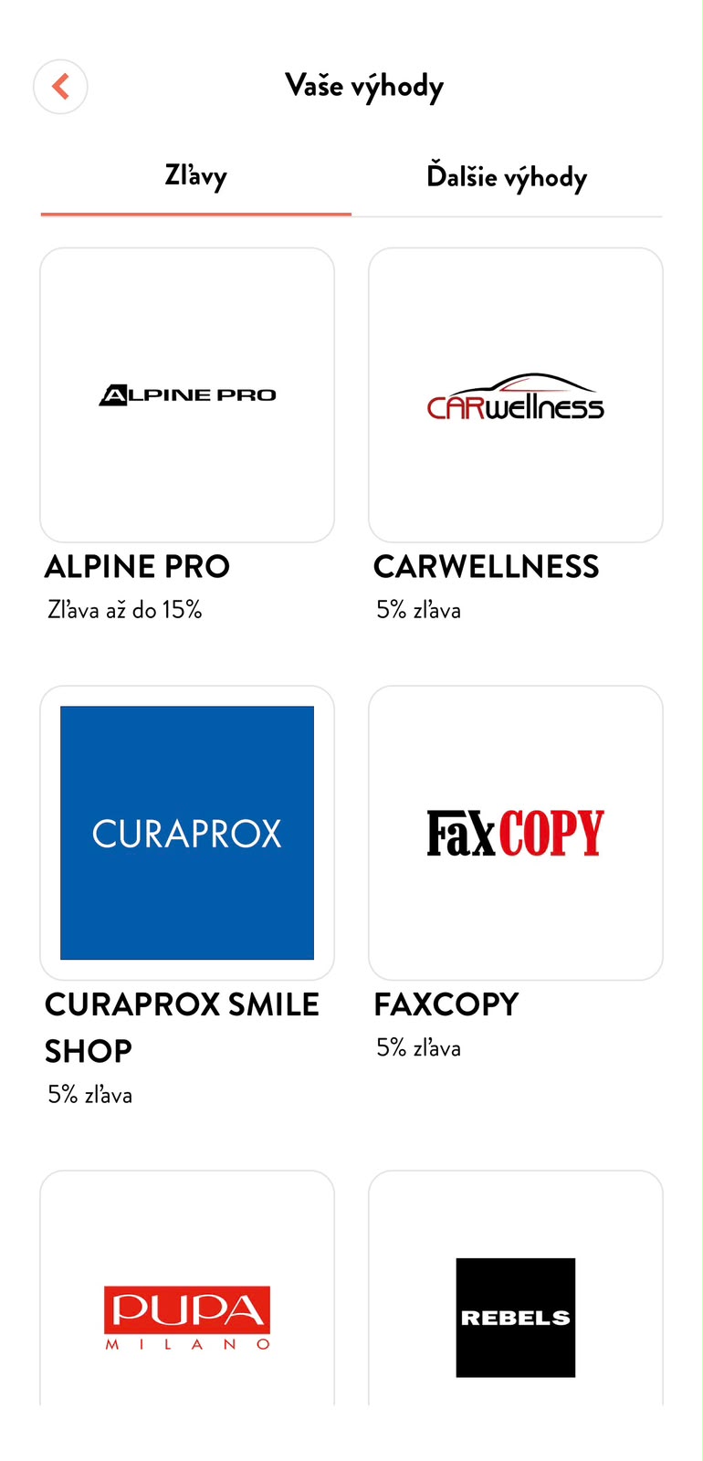Exkluzívne zľavy